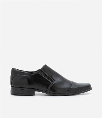 Sapato Slip On Tradicional em PU com Bico Quadrado