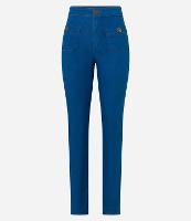 Calça Reta em Jeans com Bolsos e Botões - 2