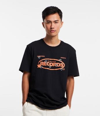 Camiseta Comfort em Algodão Estampa Hearthless Records