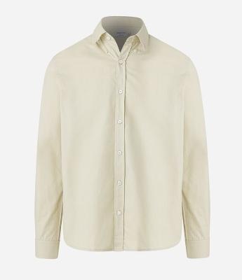 Camisa em Oxford com Abotoamento Frontal