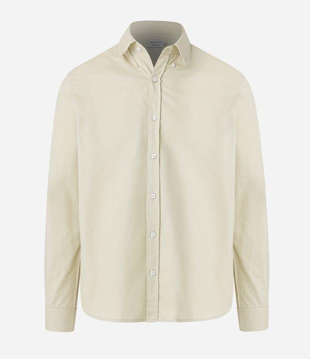 Camisa em Oxford com Abotoamento Frontal - 1