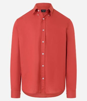 Camisa em Oxford com Abotoamento Frontal