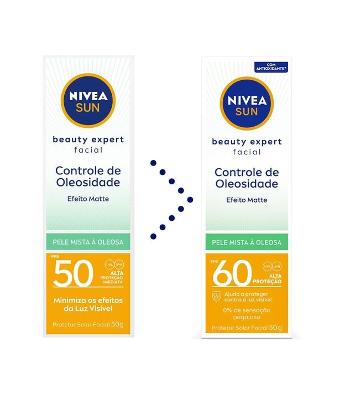 Protetor Solar UV Face Controle de Oleosidade FPS60 Nivea Sun