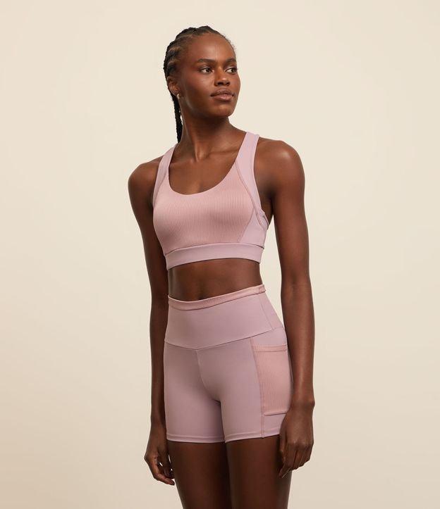 Bermuda Esportiva em Microfibra com Cós Dobrado com Textura - 2