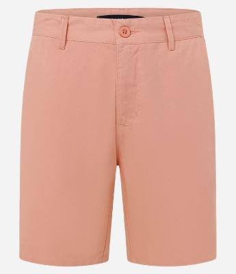 Bermuda Básica em Sarja com Passantes e Bolsos