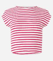 Blusa em Ribana com Listras e Ombro Caído - 1