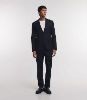 Paletó em Microfibra Xadrez com Lapelas - 1