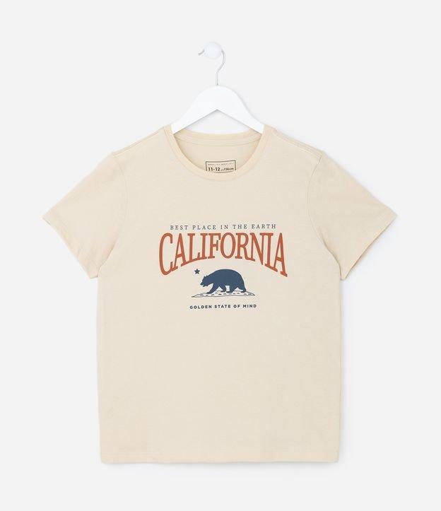 Camiseta Infantil com Estampa da Califórnia - Tam 5 a 14 anos - 2