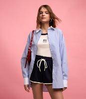 Camisa em Tricoline com Listras e Gola e Punhos Contrastantes - 4