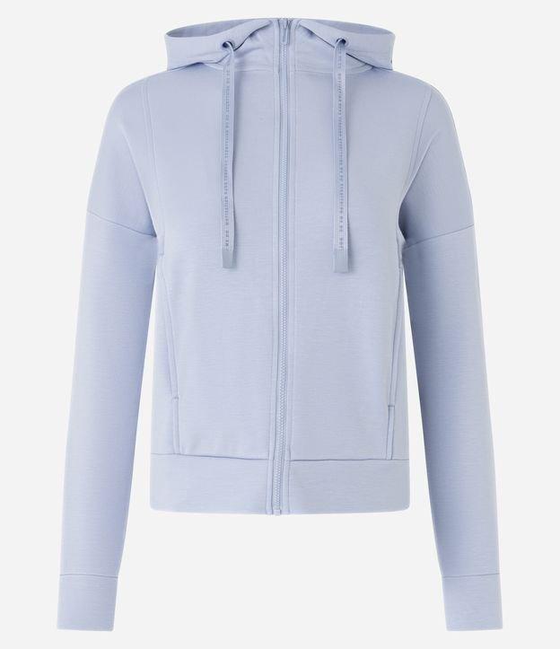 Jaqueta Esportiva com Capuz e Cordão com Lettering - 1