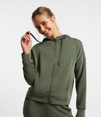 Jaqueta Esportiva com Capuz e Recortes