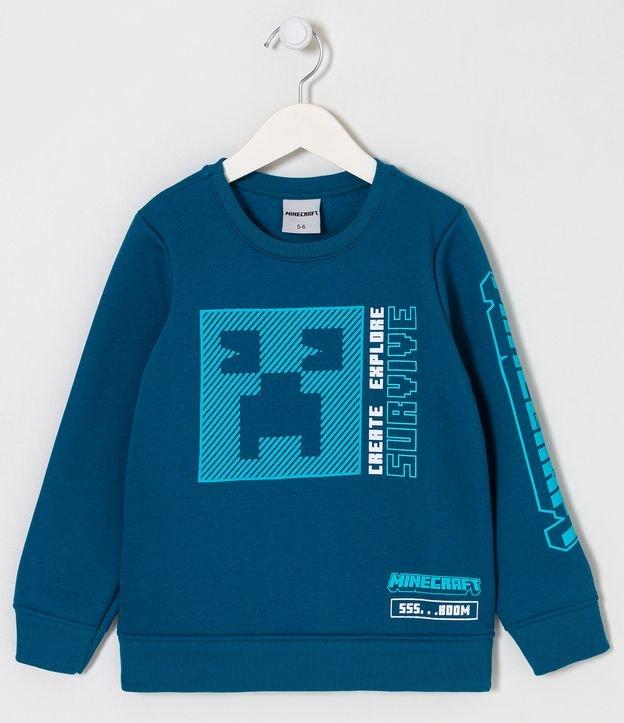 Blusão Infantil com Estampa Minecraft - Tam 5 a 14 Anos - 1