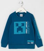 Blusão Infantil com Estampa Minecraft - Tam 5 a 14 Anos - 1