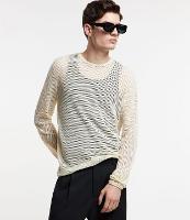 Suéter em Algodão com Textura de Furinhos - 1