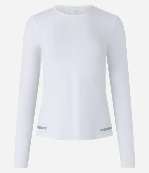 Camiseta Esportiva Ajustada em Poliamida com Detalhe Reflexivo - 1