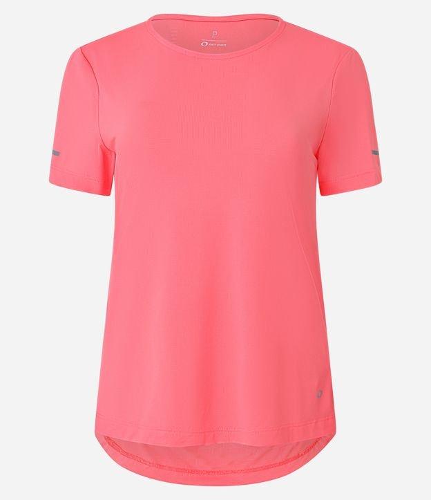 Camiseta Esportiva Regular Texturizada com Detalhe Refletivo - 2