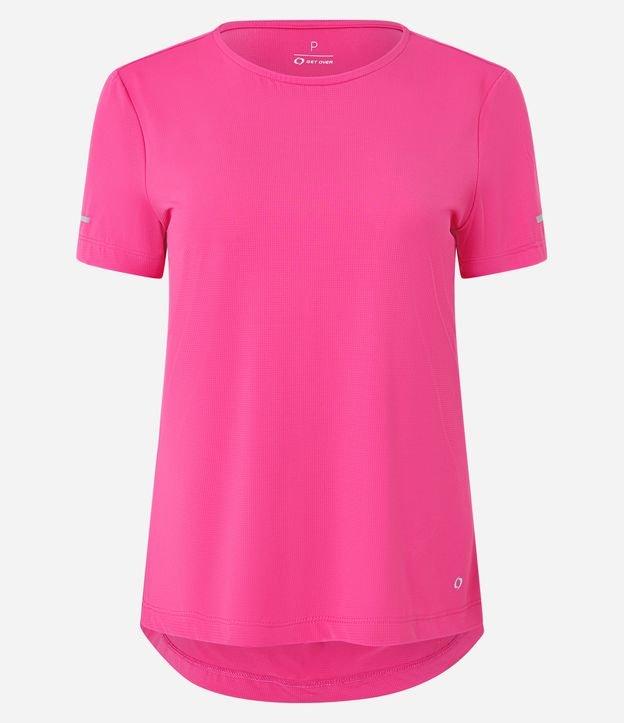 Camiseta Esportiva Regular Texturizada com Detalhe Refletivo - 2