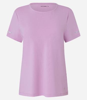 Camiseta Esportiva Regular Texturizada com Detalhe Refletivo