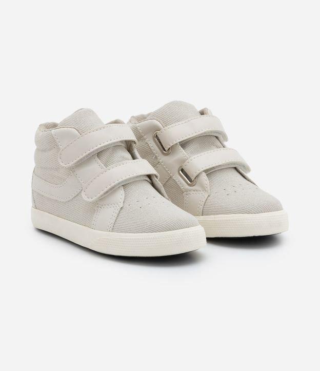 Tênis Botinha Infantil com Velcro e Recortes - Tam 20 ao 27 - 1