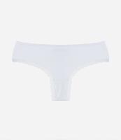 Calcinha Biquíni Fio em Ribana com Renda nas Cavas Curve & Plus Size - 1