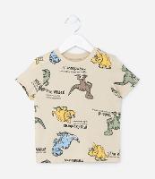 Camiseta Infantil com Estampa de Dinossauros - Tam 1 a 5 anos - 1