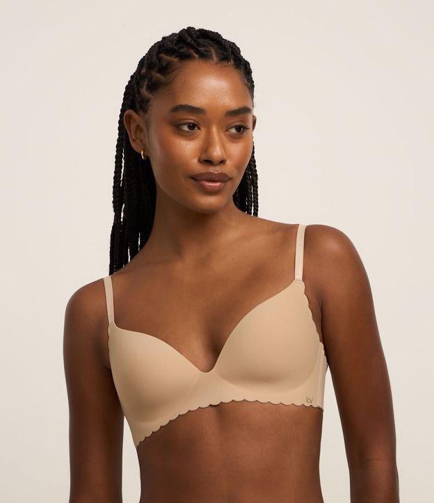 Sutiã Base com Bojo em Microfibra com Borda Nuvem - 3