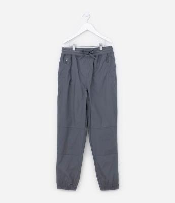 Calça Jogger Infantil com Recortes - Tam 5 a 14 anos