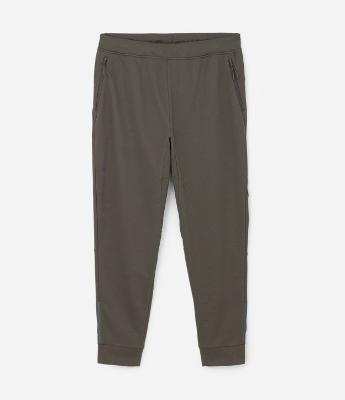Calça Esportiva em Tecido Texturizado com Zíper nos Bolsos