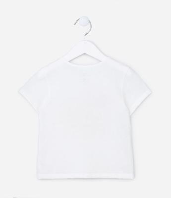 Blusa Curta Infantil com Estampa de Abelhinha - Tam 1 A 5 Anos