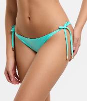 Biquíni Calcinha Lacinho em Microfibra com Pesponto em Fio Metalizado - 2