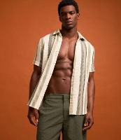 Camisa em Algodão Texturizada com Listras - 3