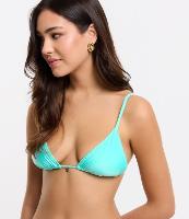 Biquíni Top Cortininha em Microfibra com Pesponto em Fio Metalizado - 2