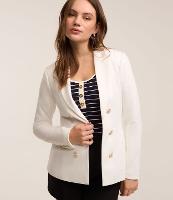 Blazer Alfaiatado em Ponto Roma com Botões Brasão - 2