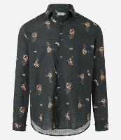 Camisa em Voal com Estampa Floral - 1