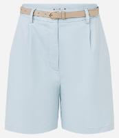 Short em Alfaiataria com cinto de PU e Fivela de Metal - 1