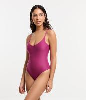 Maiô em Microfibra com Decote nas Costas e Alça Fina - 2