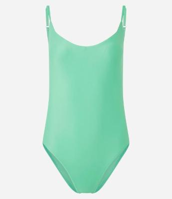 Maiô em Microfibra com Decote nas Costas e Alça Fina