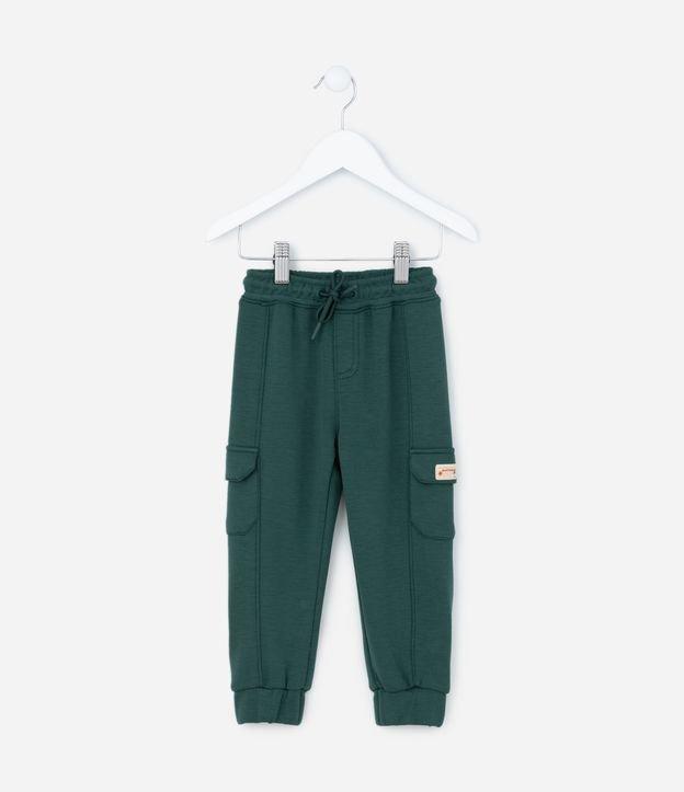 Calça Infantil com Recortes e Bolso Cargo - Tam 1 a 5 anos - 1
