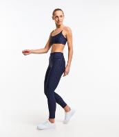 Calça Legging Esportiva em Poliamida com Lettering Movement - 1