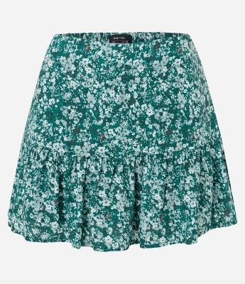 Saia Midi em Viscose Floral Liberty