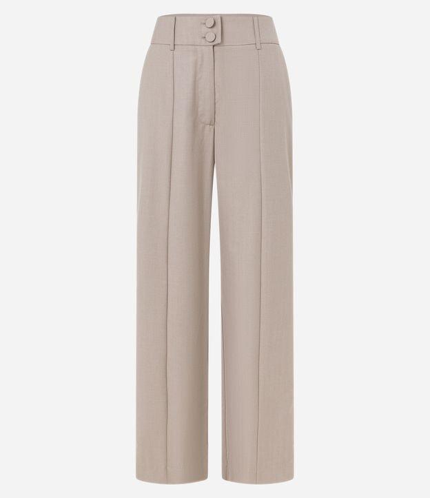 Calça Reta Alfaiatada com Fechamento Frontal no Cós - 2