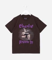 Camiseta Infantil em Algodão Estampa Charlie Brown Jr - Tam 5 a 14 anos - 1