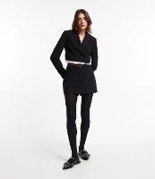 Short Saia em Alfaiataria com Cinto e Fivela em Metal - 1