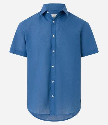 Camisa em Voal com Colarinho e Botões Frontais