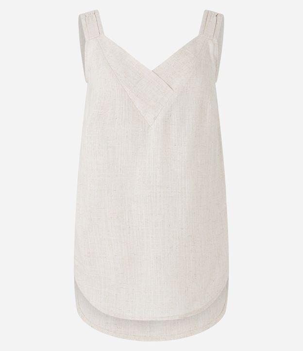Blusa em Viscolinho com Detalhe na Alça e Decote - 2