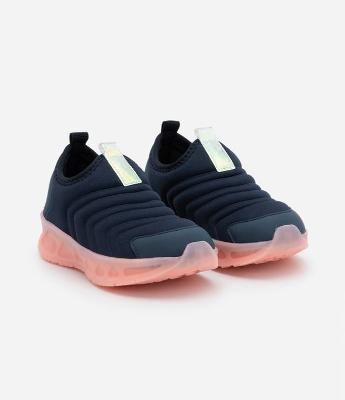 Tênis Infantil com Textura e Solado Led - Tam 20 ao 28