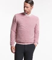 Suéter em Tricô Leve com Texturas Horizontais - 1