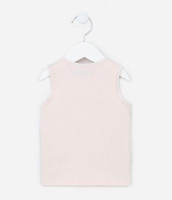 Regata Infantil em Ribana com Bordinha Nuvem - Tam 1 a 5 Anos