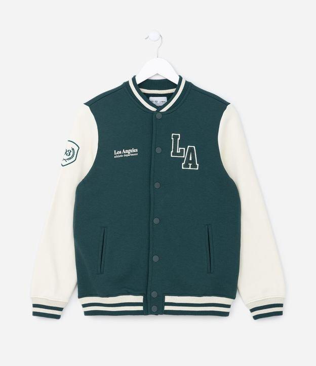 Jaqueta Bomber College Infantil Estampa Los Angeles - Tam 5 a 14 anos - 1