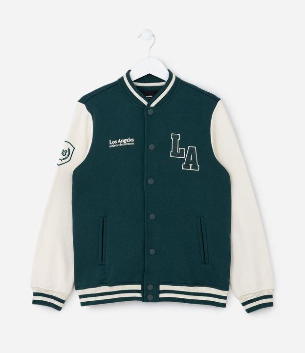 Jaqueta Bomber College Infantil Estampa Los Angeles - Tam 5 a 14 anos - 3